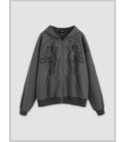 トップス sheller bigdoubleziphoodie トップス sheller BIG double zip hoodie Vintage Wash Double