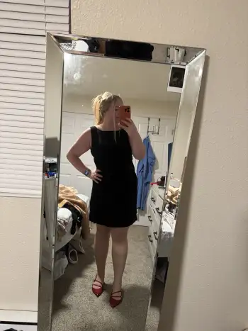 Knit Fabric Boat Neck Solid Mini Dress Curve & Plus For Date