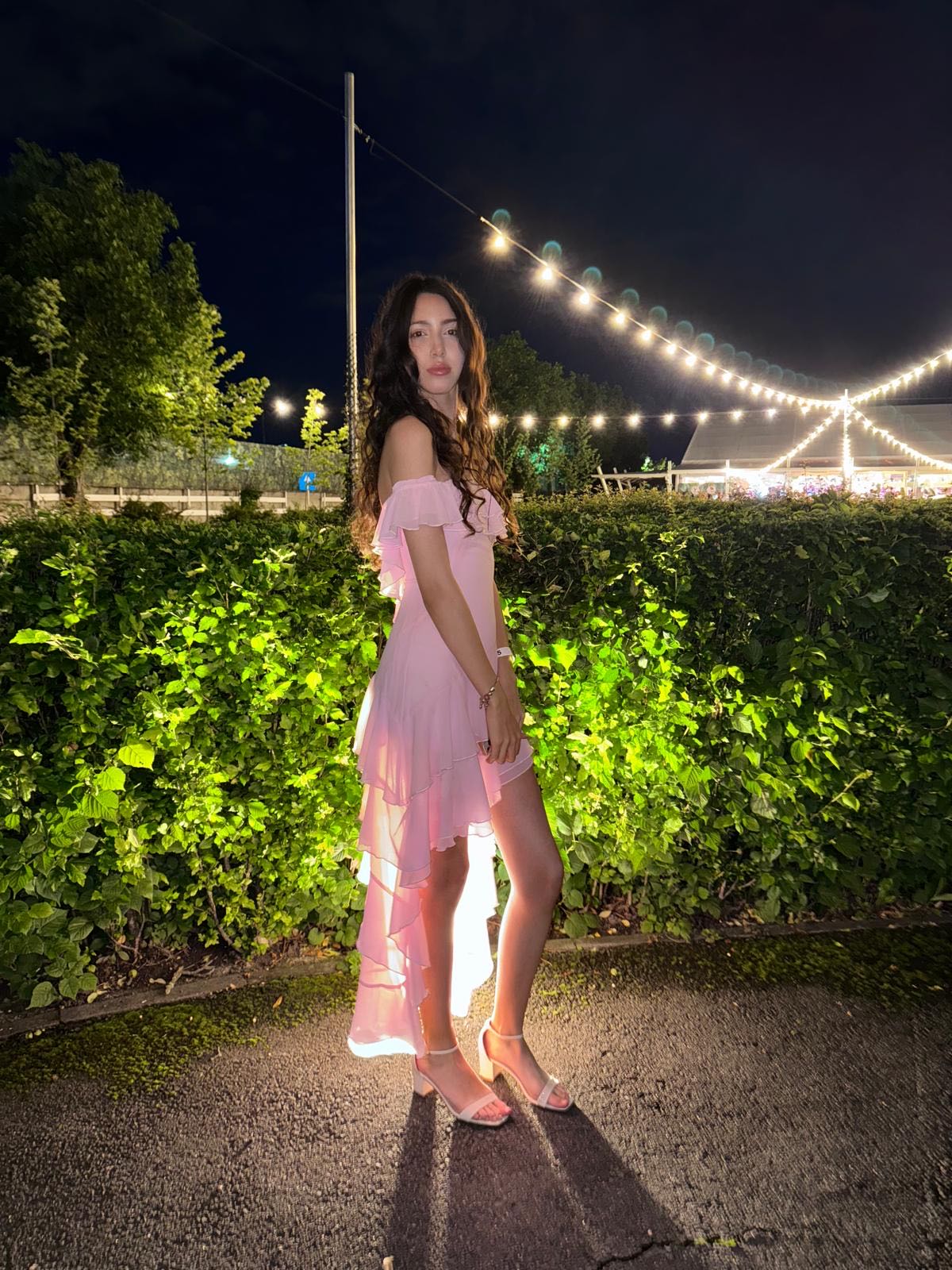 Chiffon Chiffon Off-shoulder Layered Ruffle Hem Maxi Dress For Date