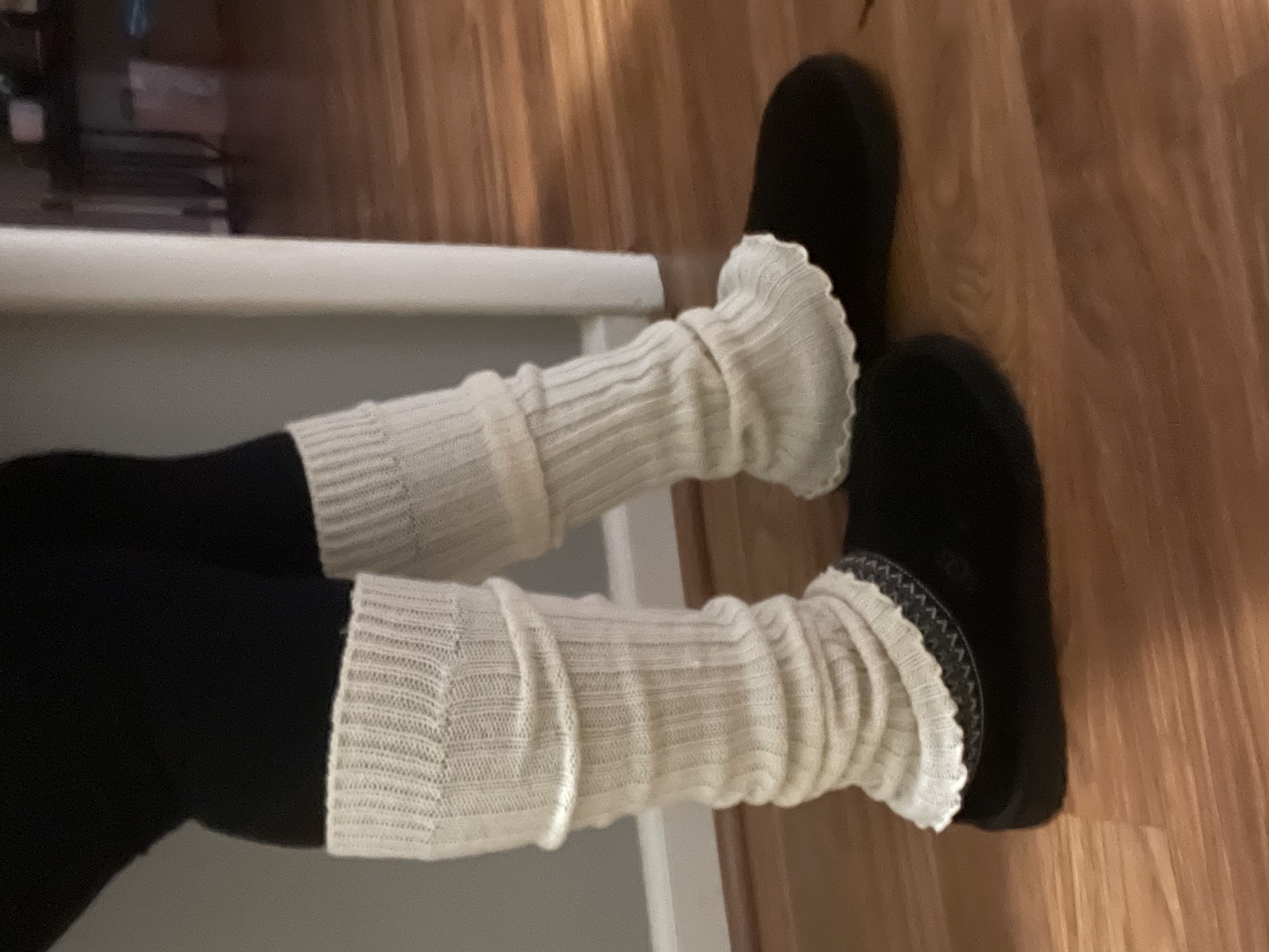 Cable Knit Leg Warmers - Cider