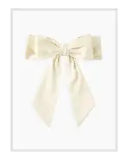 Bowknot Satin Hair Clip