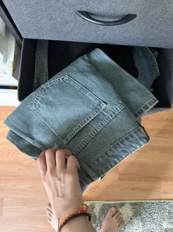 Denim Low Waist Wide Leg Jeans