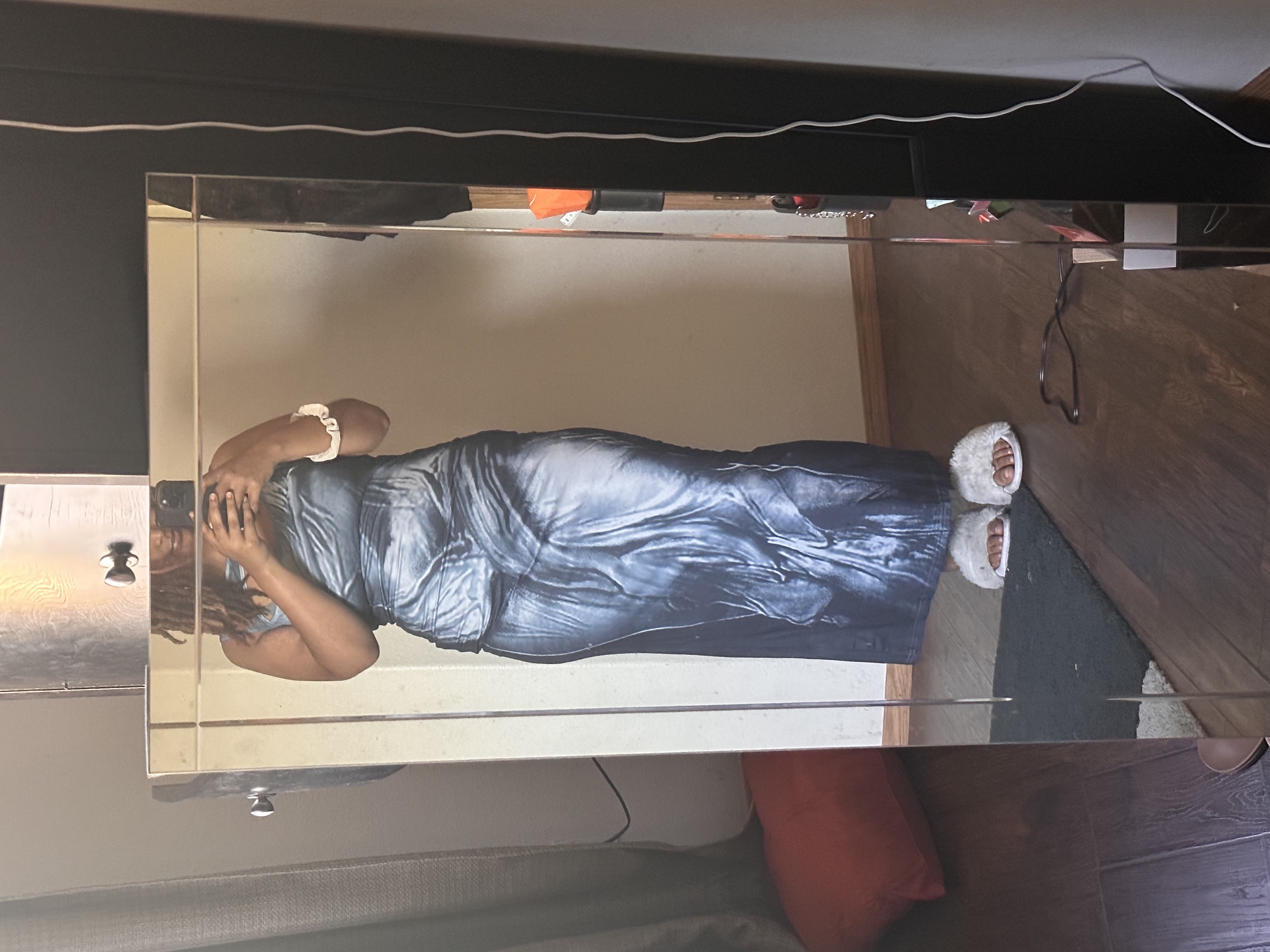 trompe l'oeil prints cut out knitted maxi dress Knit Fabric Trompe L'oeil Prints Cut Out Knitted Maxi Dress For Exhibition