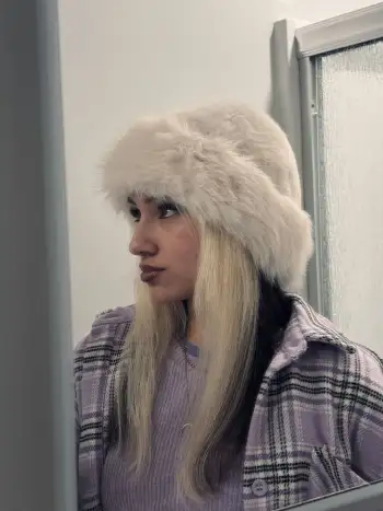 RABBIT EAR FUZZY BUCKET HAT