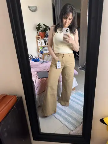 Cider Denim Low Rise Wide Leg Jeans