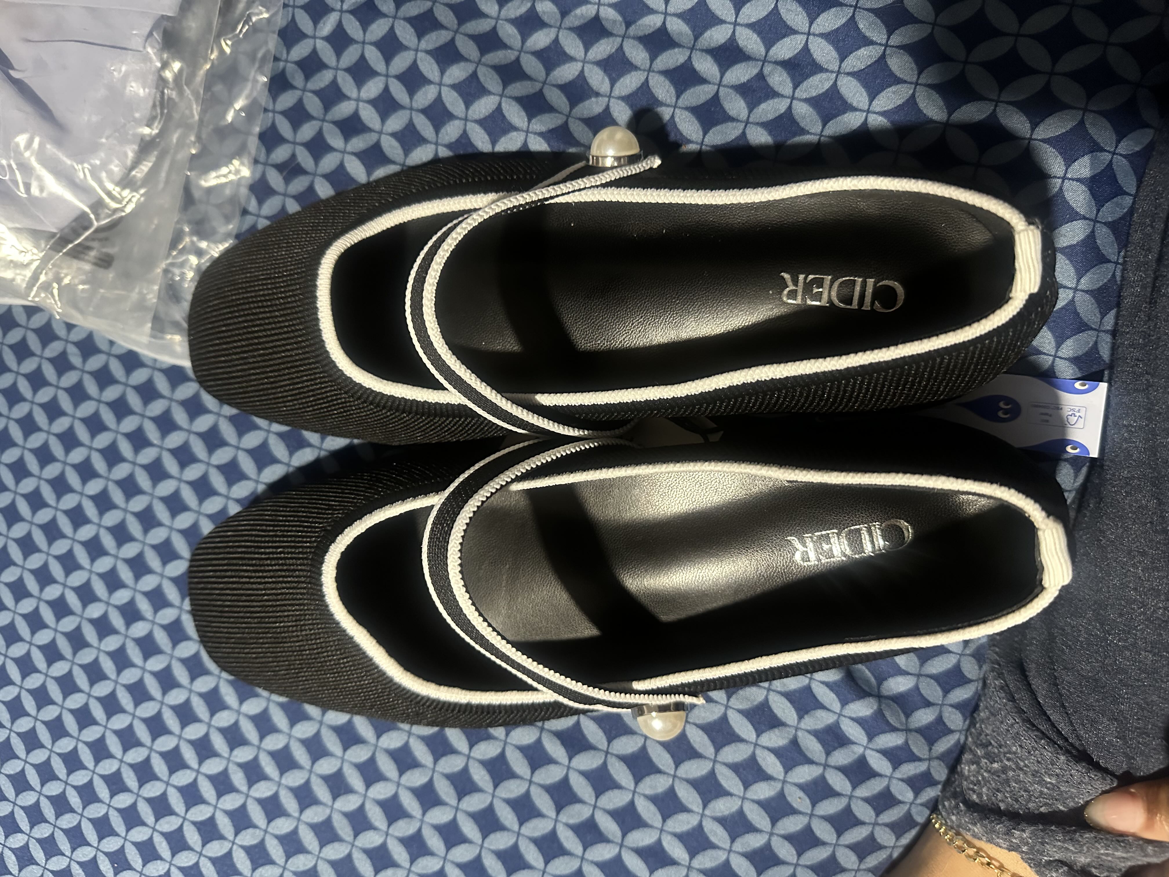 Classic Faux Pearl Mary Jane Ballet Flats For Daily Casual