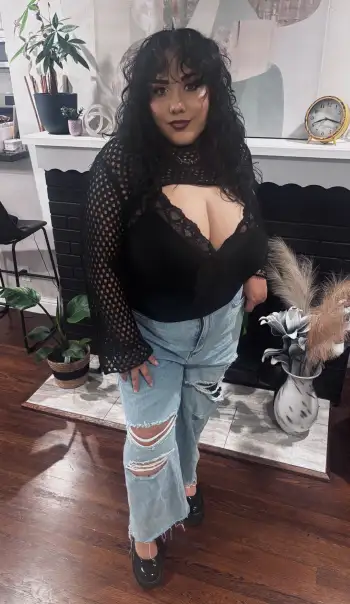 High Waist Ripped Straight Leg Jeans Curve & Plus