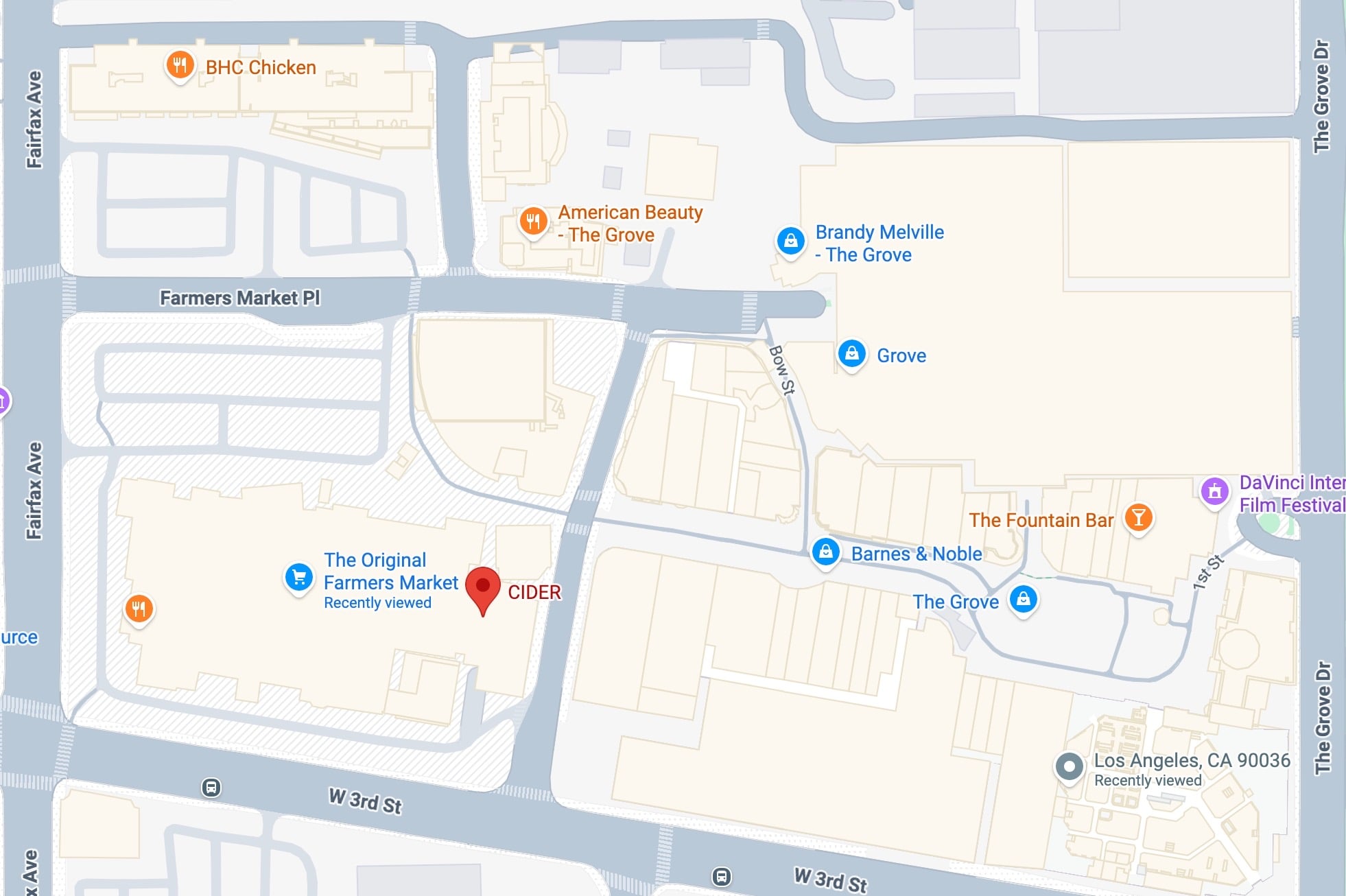 Next to The Grove, Los Angeles