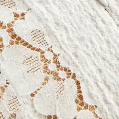 Lace Lace Off-shoulder Floral Knotted Maxi Dress For Date