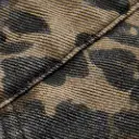 City Chic Denim Denim Leopard Pocket Buckle Up Wide Leg Oversized Jumpsuit For Daily Casual