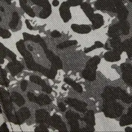 City Chic Denim Denim Leopard Pocket Buckle Up Wide Leg Oversized Jumpsuit For Daily Casual