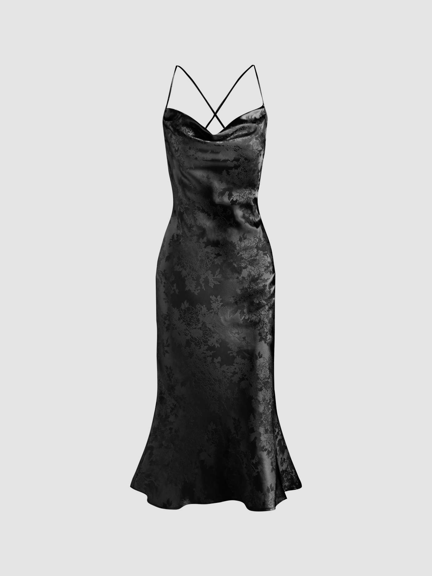 Evelyn Lace Detail Black Satin Maxi Dress – Beginning Boutique US