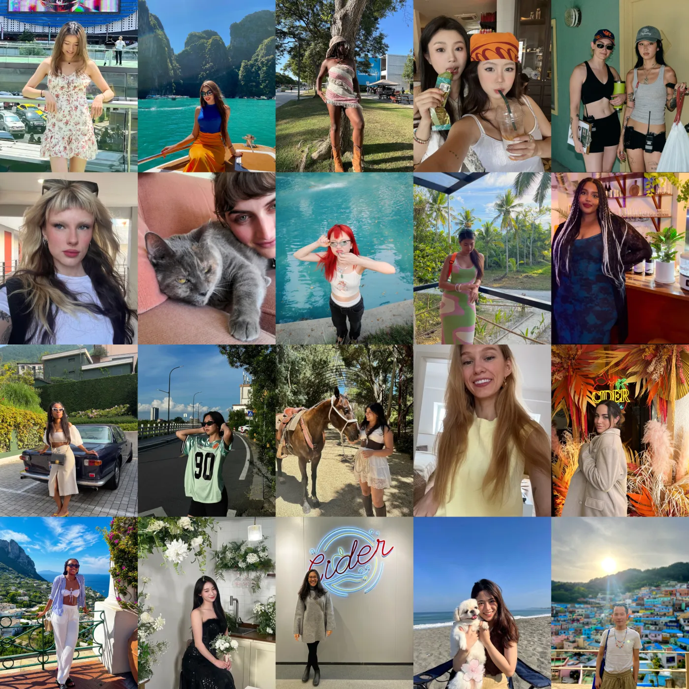 Boat Neck Stripe Knotted Bell Sleeve Blouse