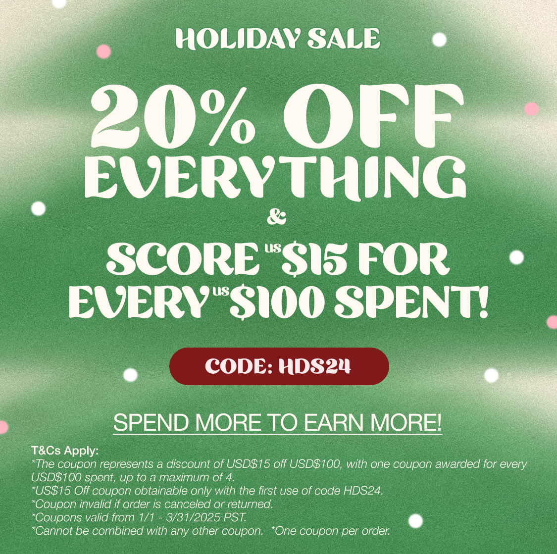 Holiday Sale