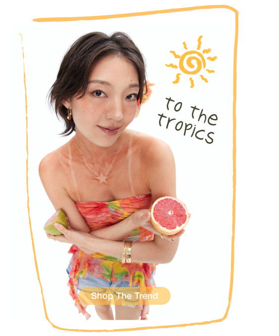 U-neckline Floral Contrasting Binding Tankini Tie Side Bikini Set 