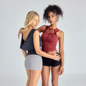 Knit Fabric CDR Sweetheart Twist Tank Top For Daily Casual