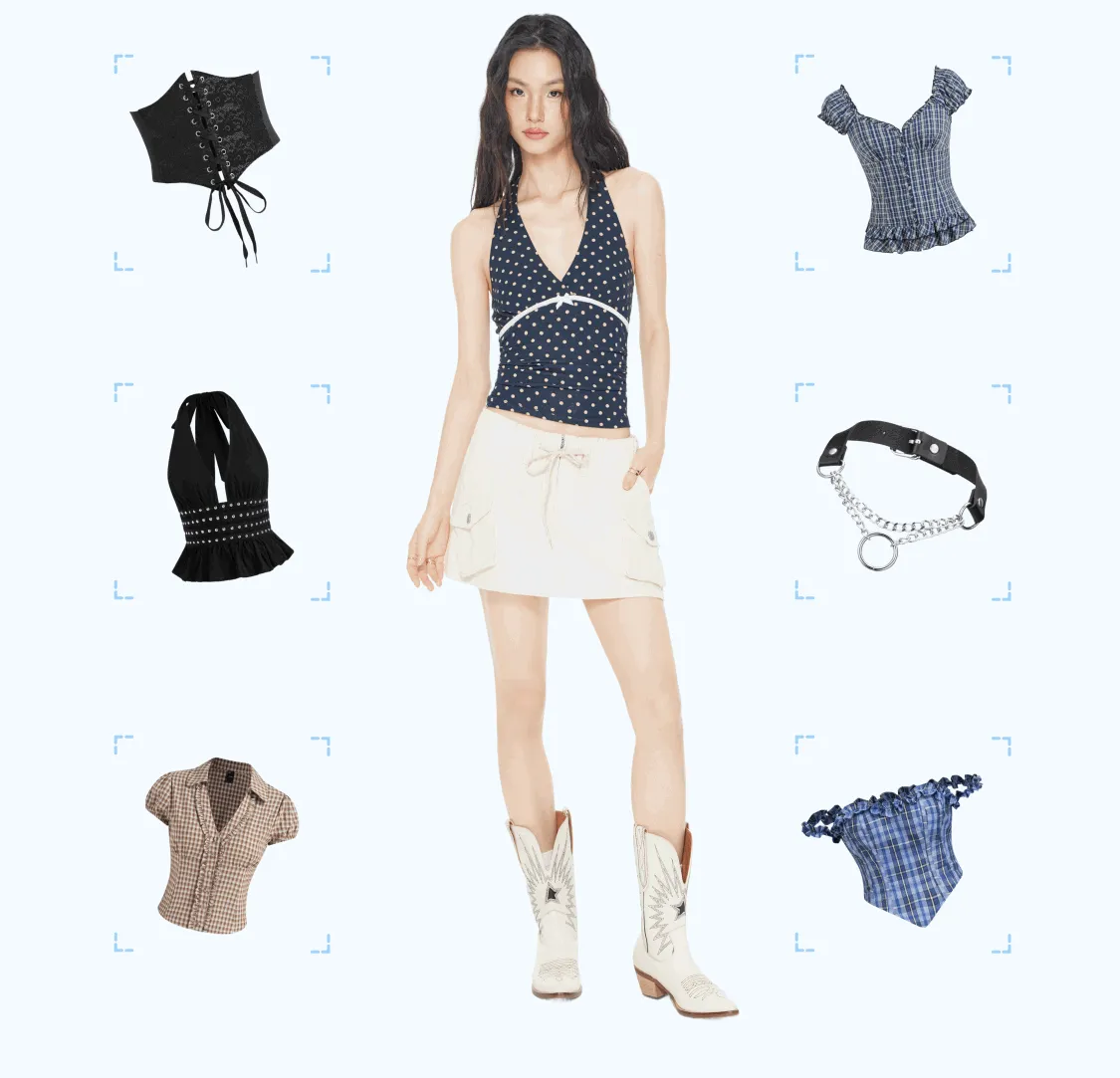 100% Cotton Peter Pan Collar Plaid Lace Trim Puff Sleeve Knotted Mini Dress