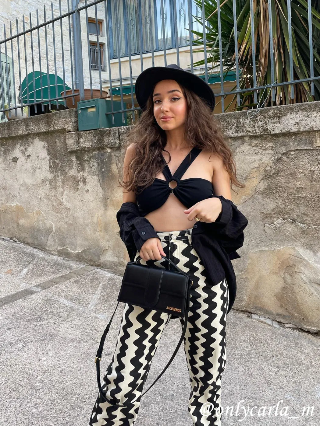 Mid Rise Wavy Retro Gerade Hosen