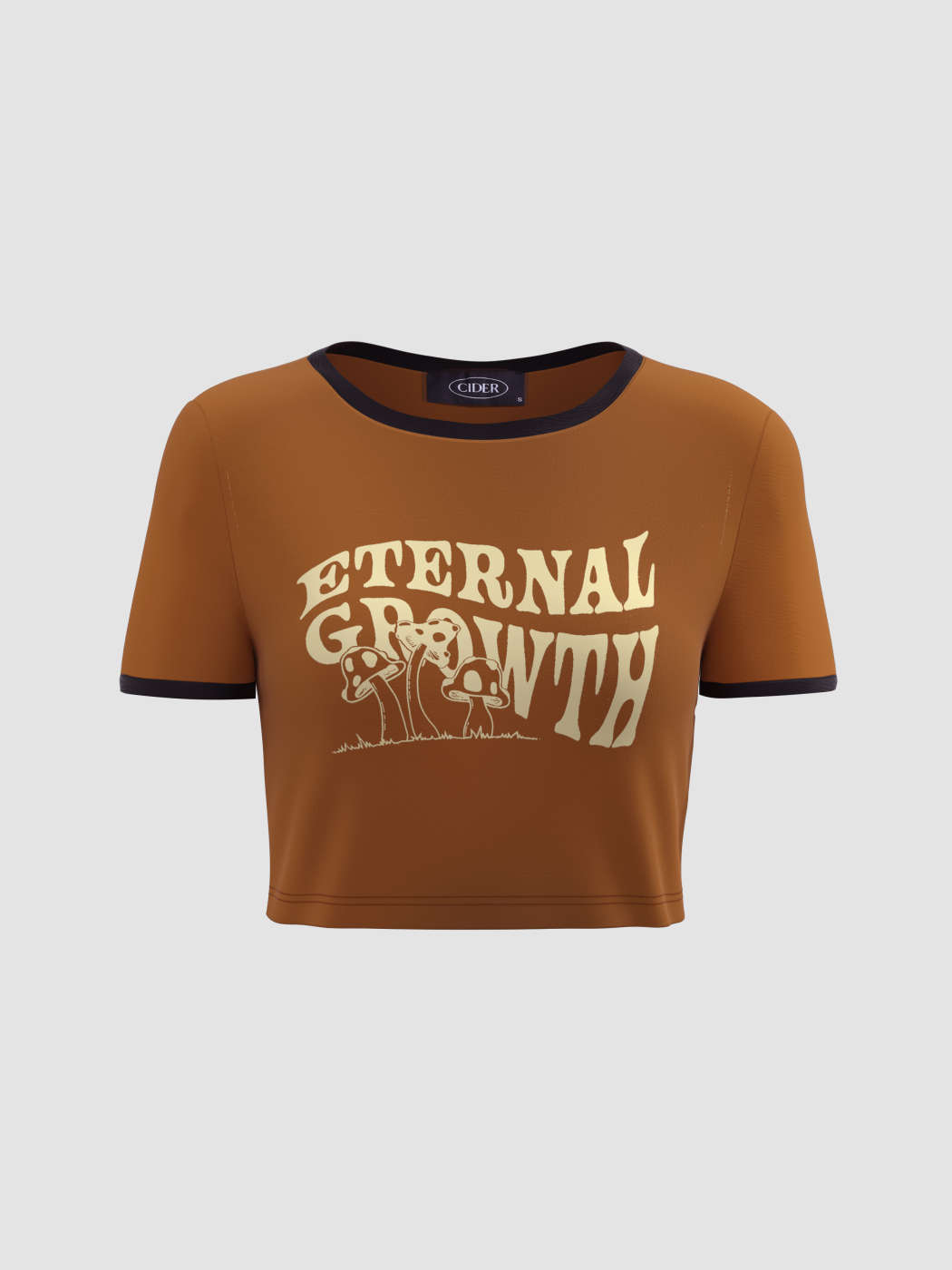 Top cropped gráfico Eternal Growth - Cider