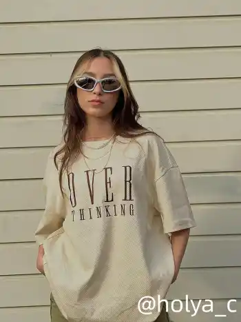 Over Thinking Oversized Graphic Tee