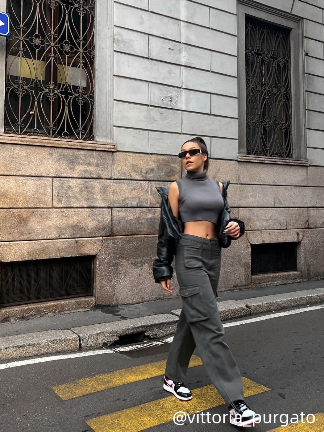 High Waist Cargo Straight Leg Pants