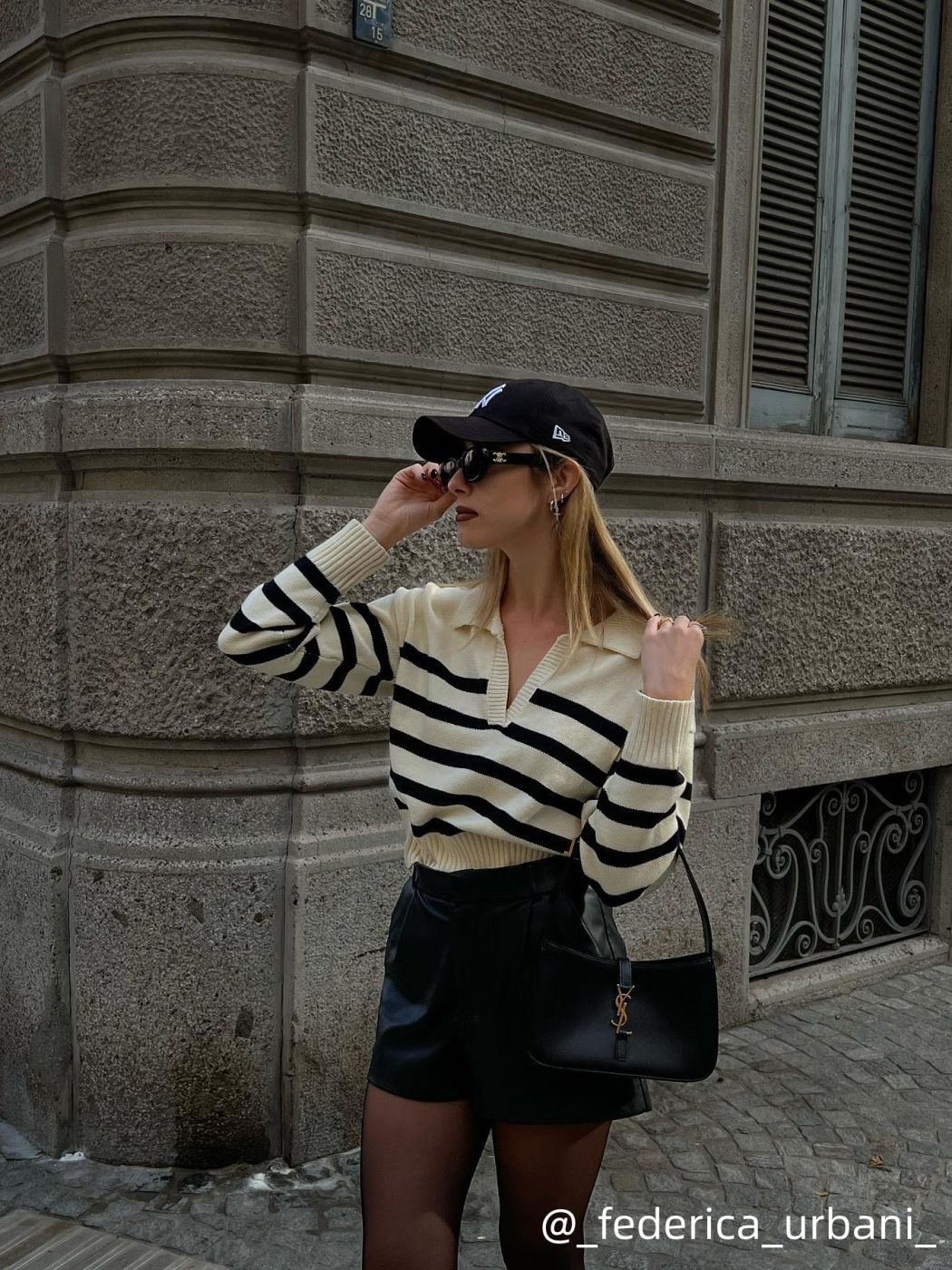 Fall Sweater Knit Fabric Striped Collar Knit Polo Top For School Daily Casual Date Exhibition ...