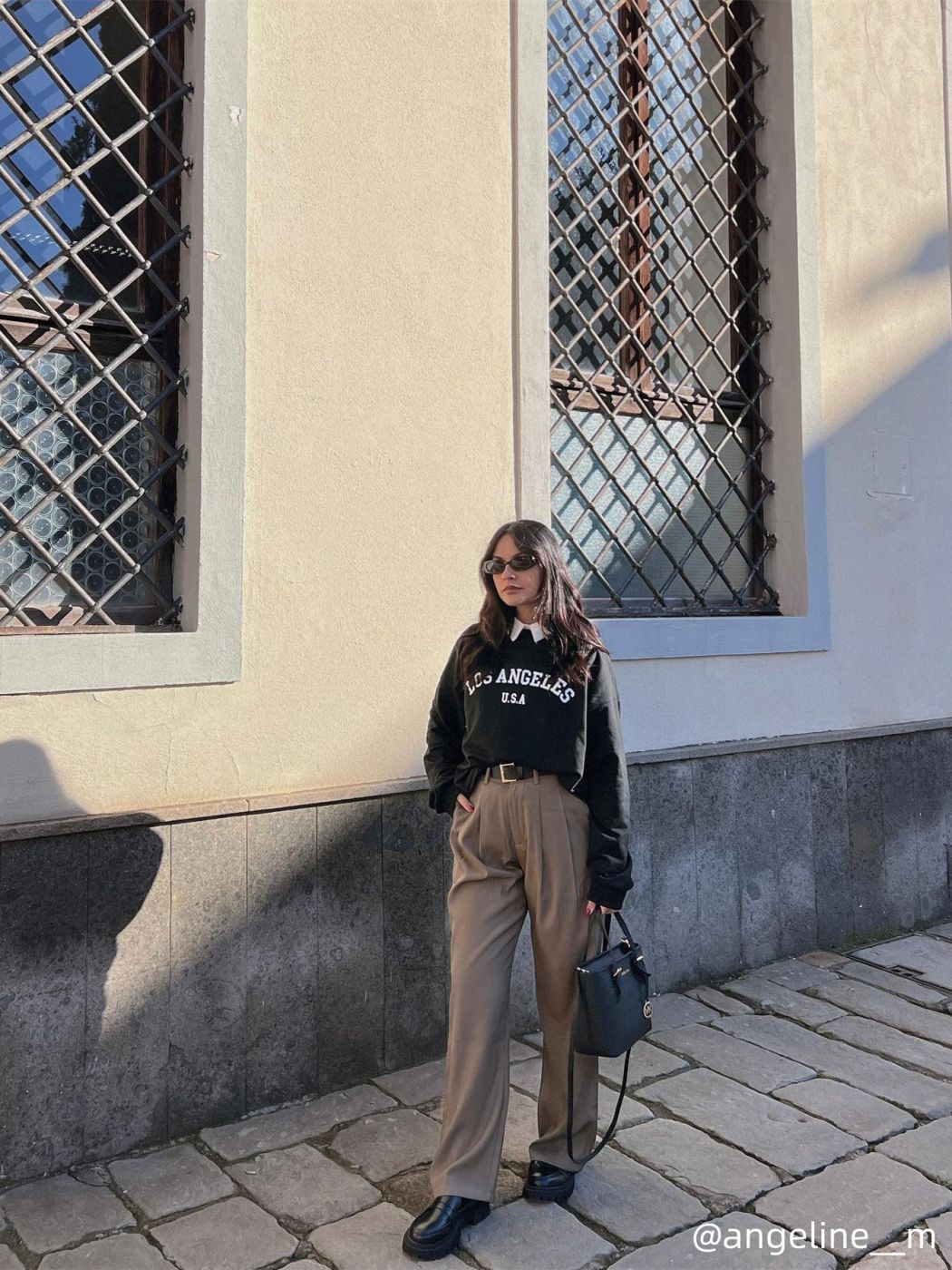 Los Angeles U.S.A Oversized Crew Neck Sweatshirt