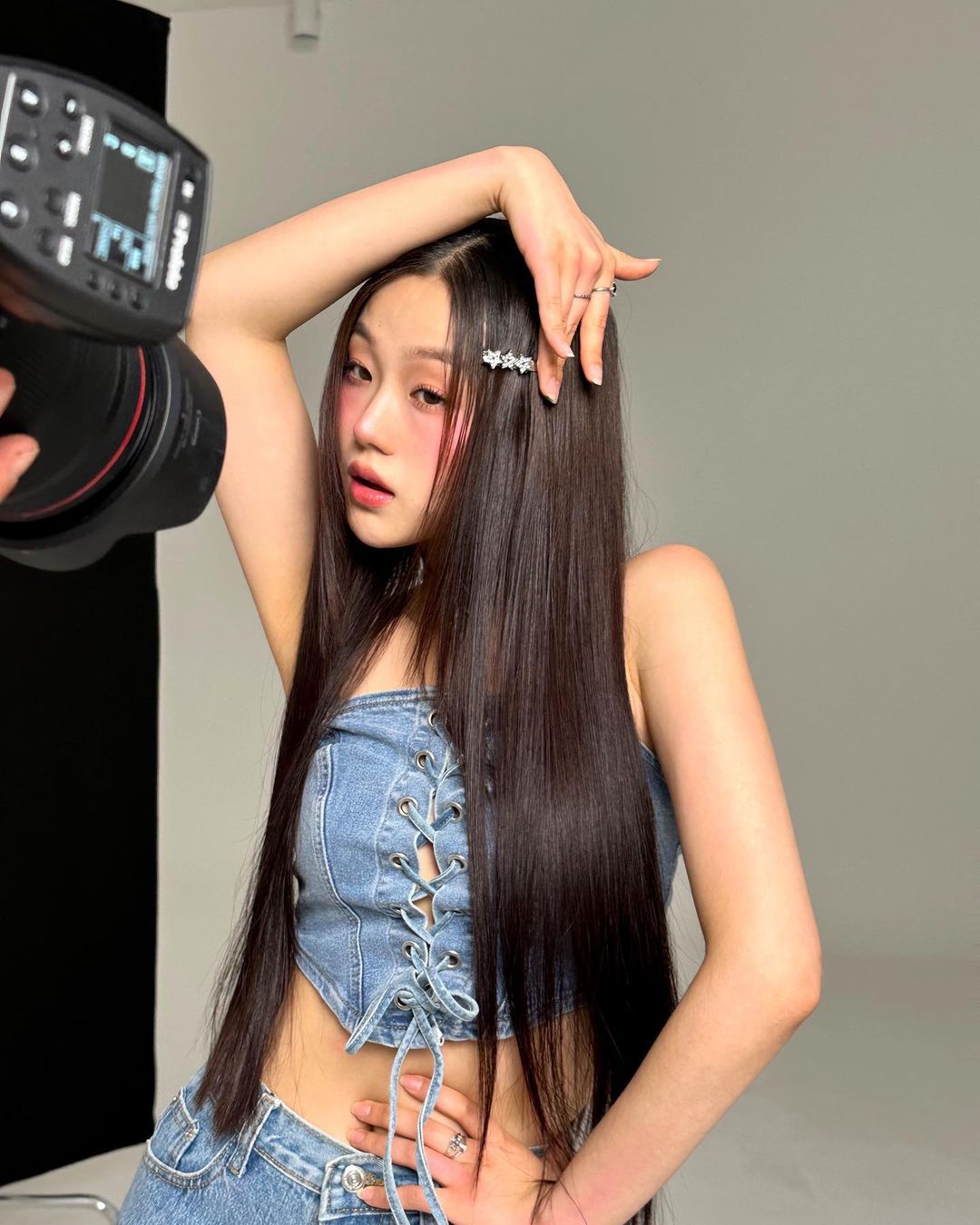 PLEIN SUD JEANS チューブトップ　　フランス製 Pearl Jeans Mid Blue