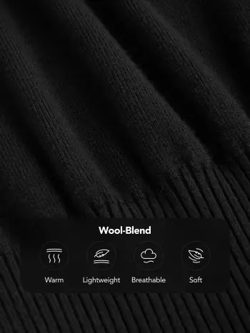 Wool-blend Round Neck Shirred Knitted Midi Dress