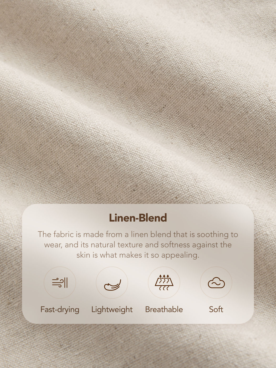 Linen-blend Mid Rise Pleated Solid Wide Leg Trousers