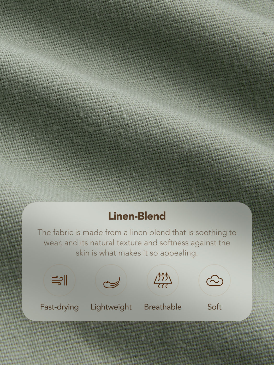 Linen-blend V-neck Solid Button Vest