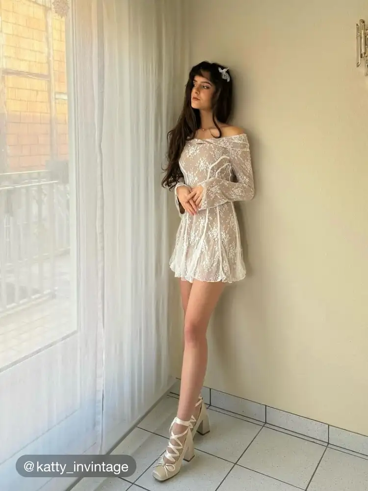 Ballet Satin Bow Mary Jane Heels For Date Wedding Coffee Shop Holiday
