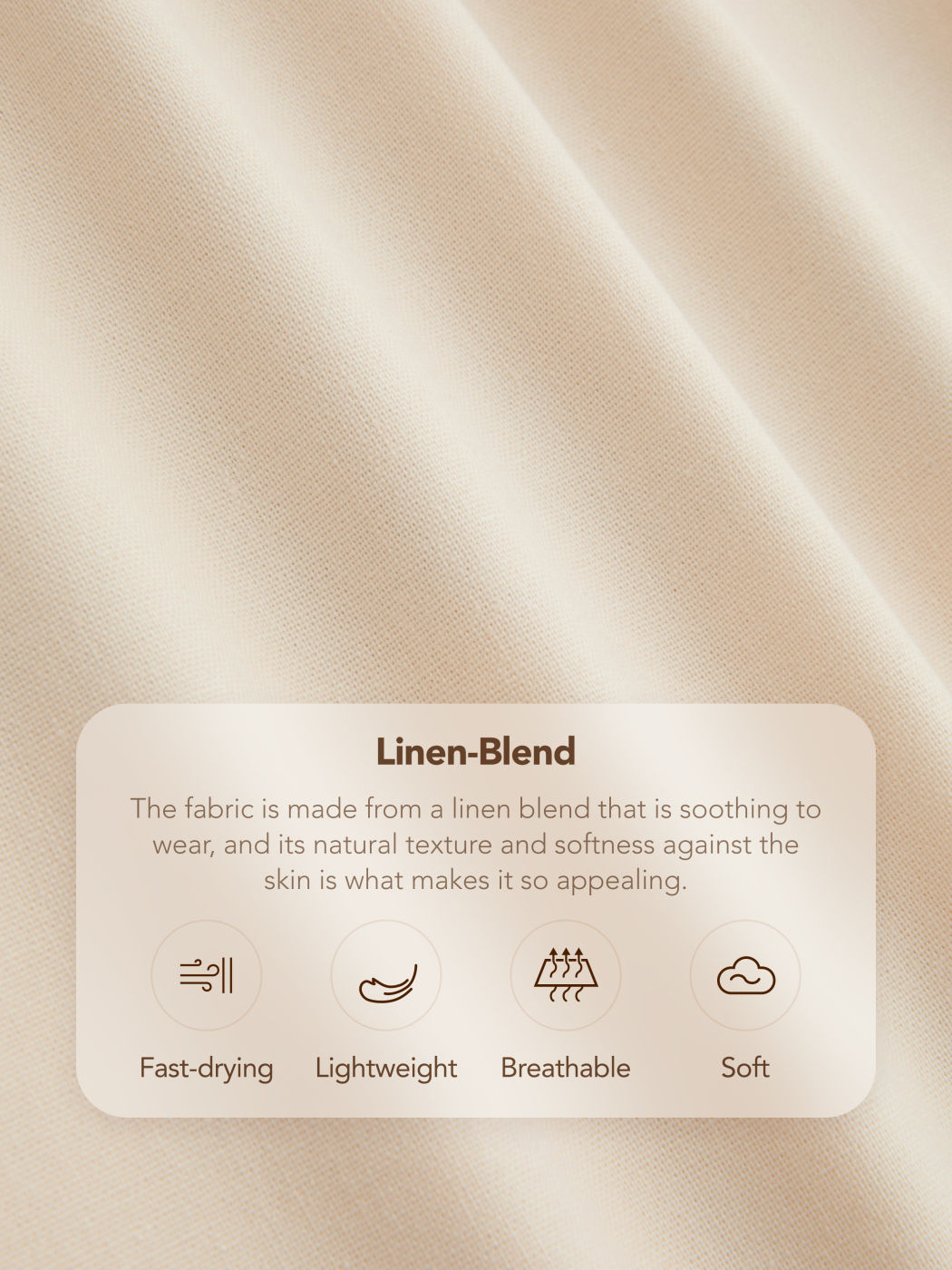 Linen-blend Halter Solid Backless Midi Dress