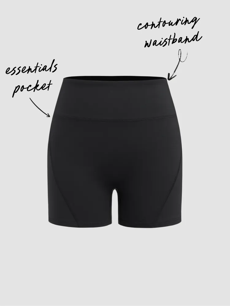 3" Mid Rise Pocket Active Shorts