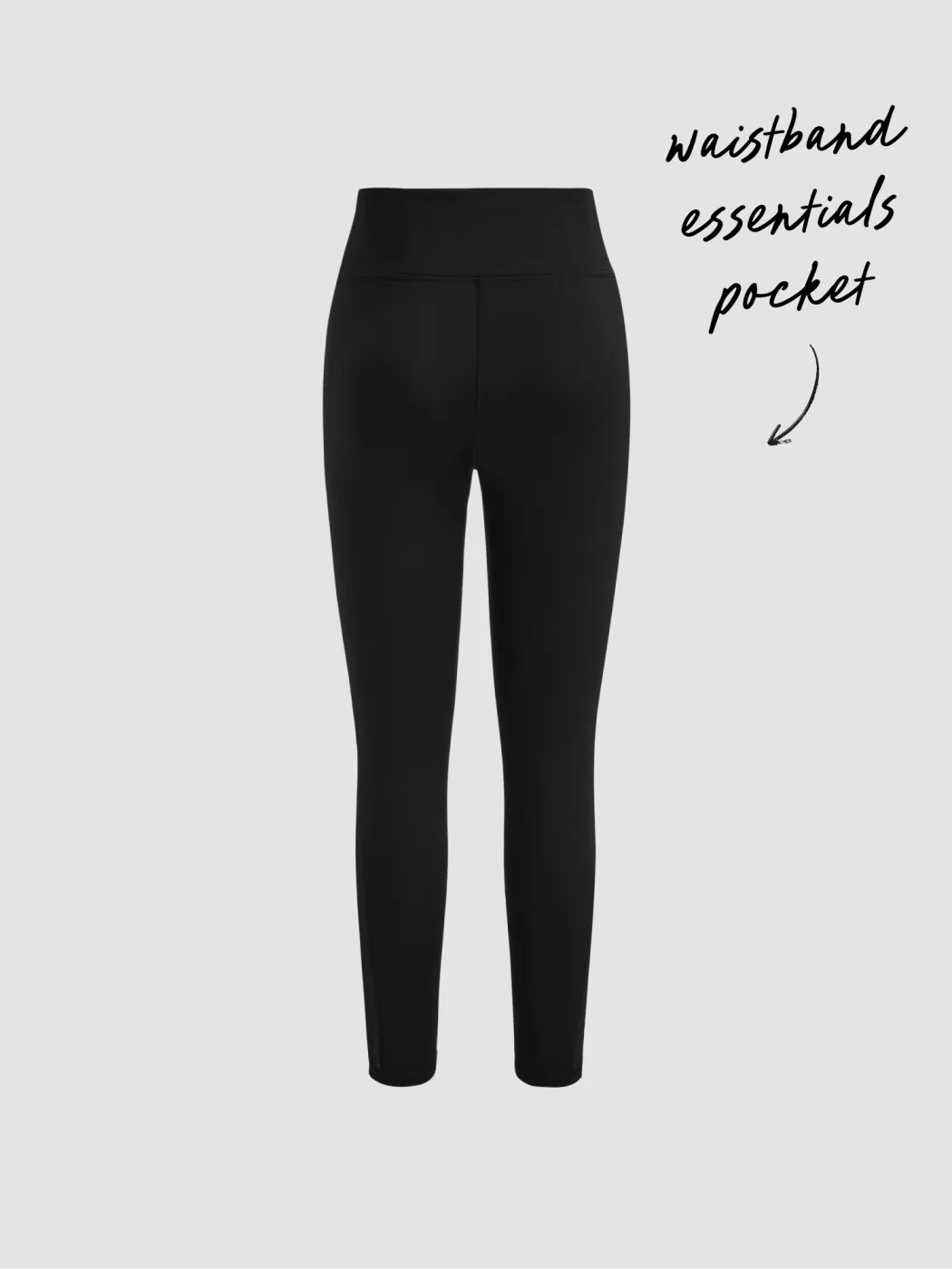 CIDERAIRY™ Leggings a vita media con tasca posteriore in rete a contrasto