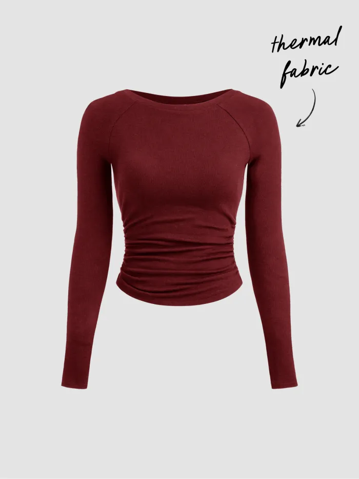 Knit Solid Cami Split Midi Dress & Crop Top