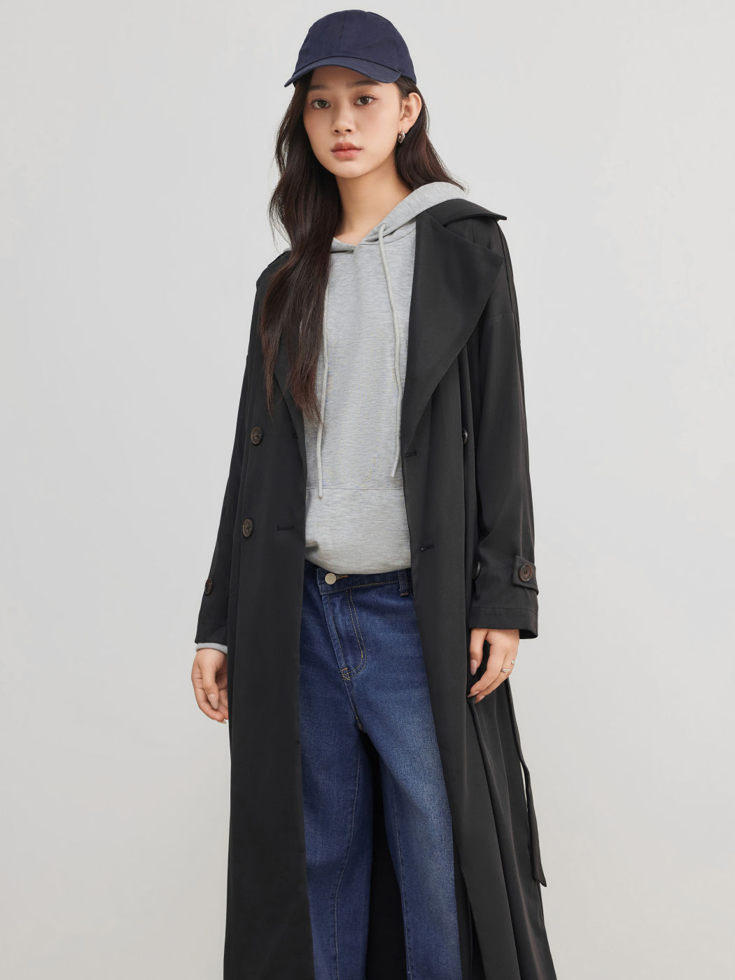 Oversized Trench Coat With Belt