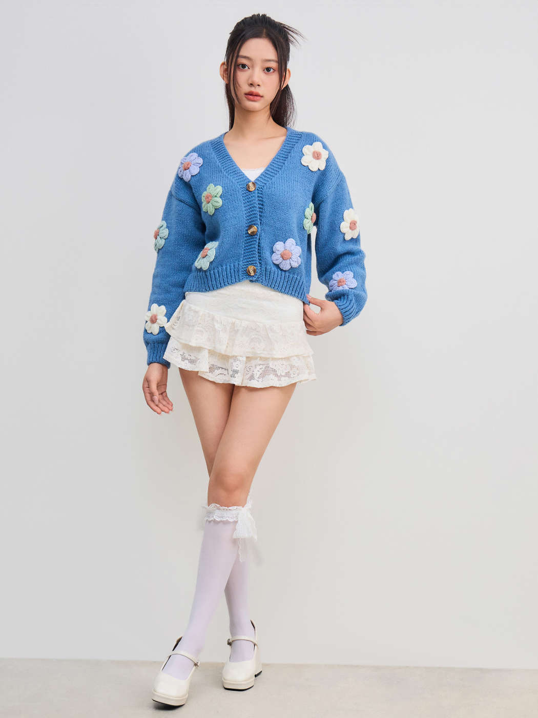 レース レースミッドライズレイヤードミニスカート For 休日