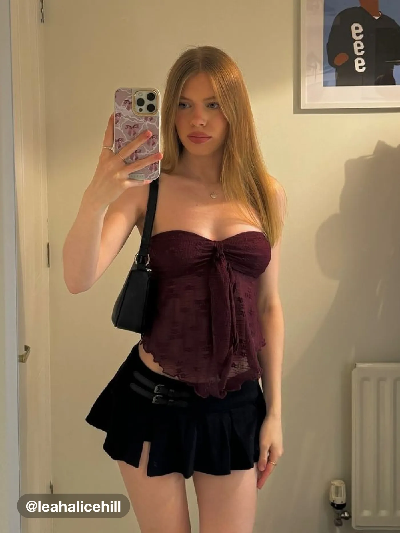Floral Tie Front Tube Top