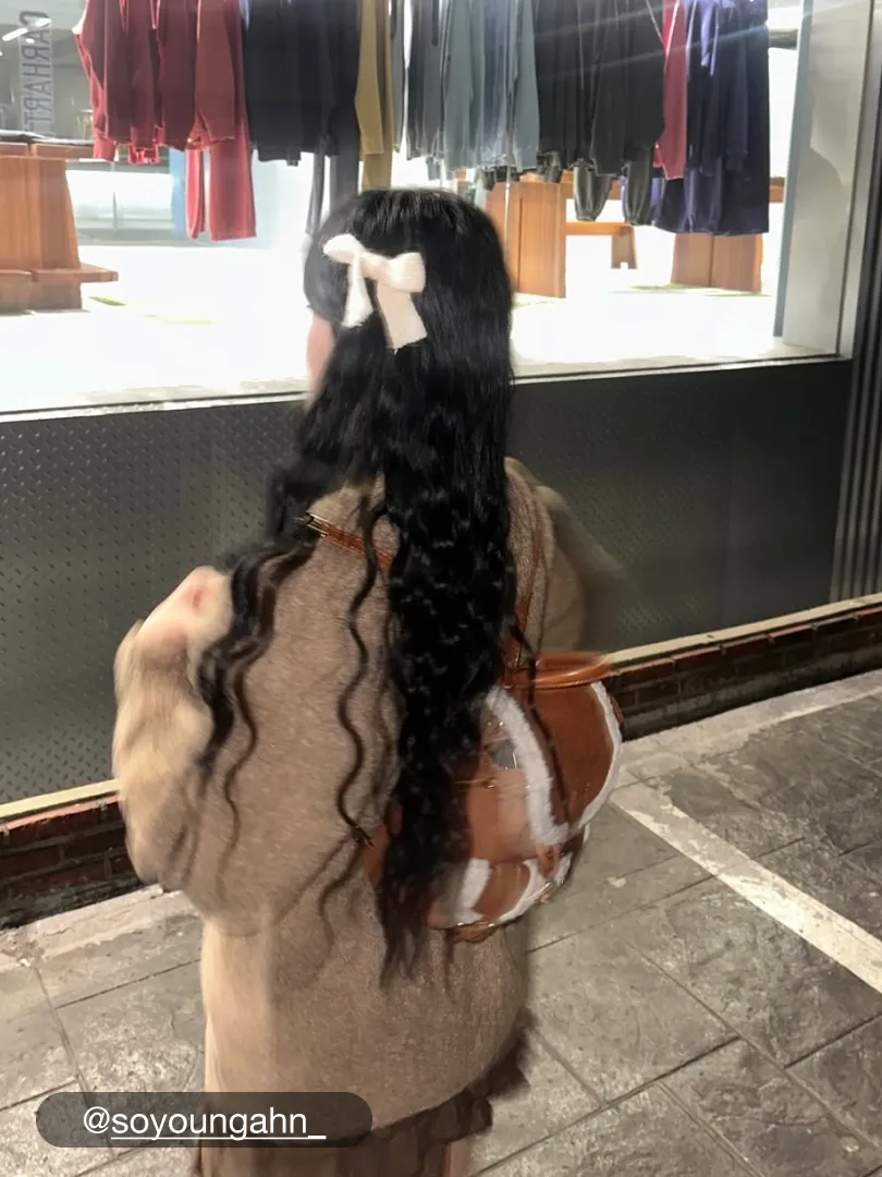 FUR-LOOK TRIM FAUX SUEDE BACKPACK