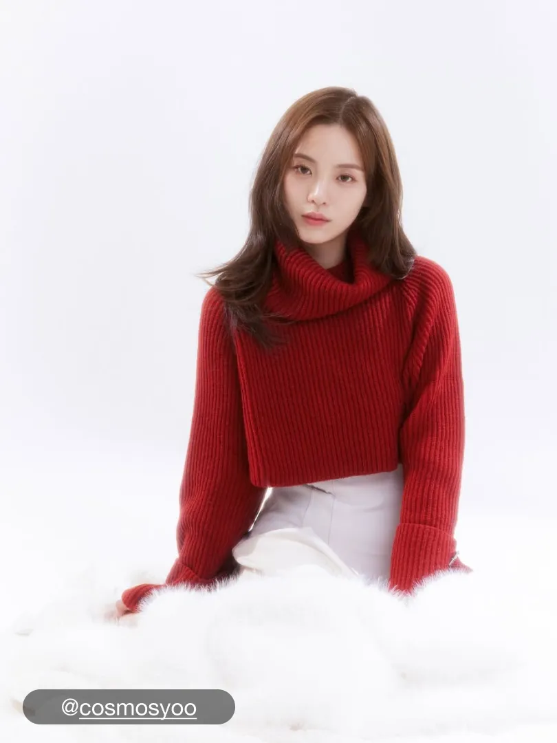 Seeing Red Oversized Turtleneck Sweater