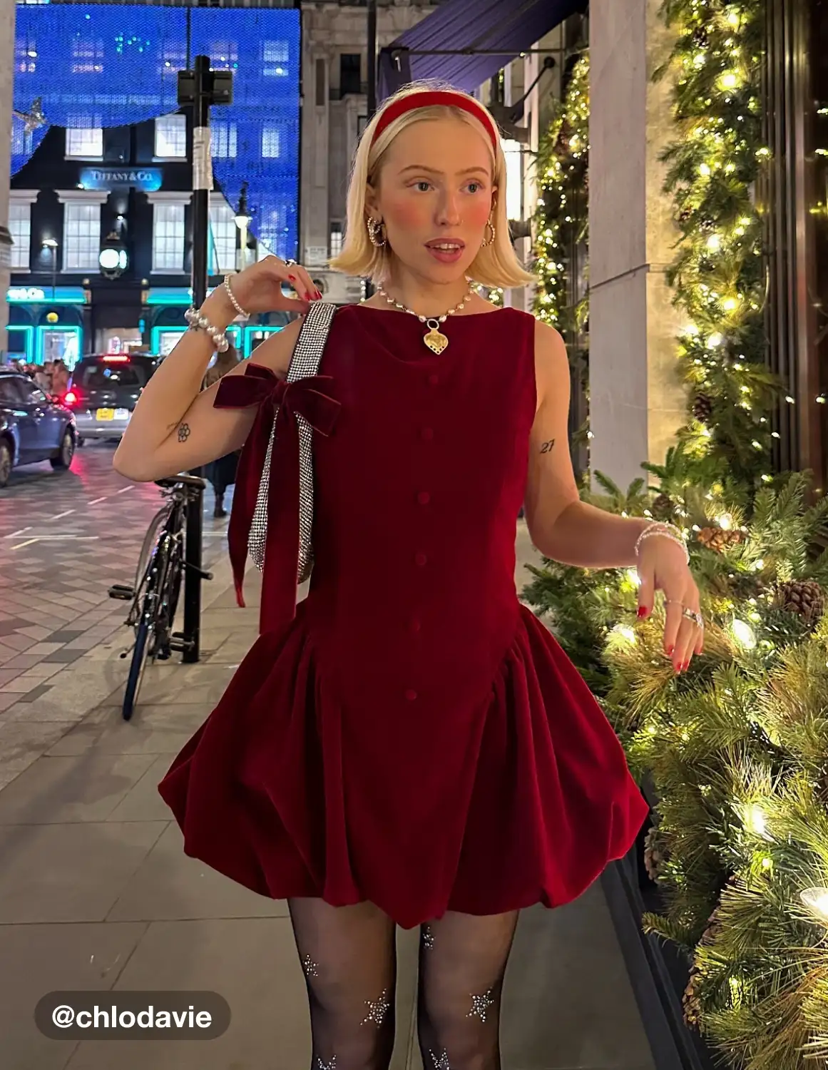 Velvet Boat Neck Ruffle Bubble Hem Mini Dress