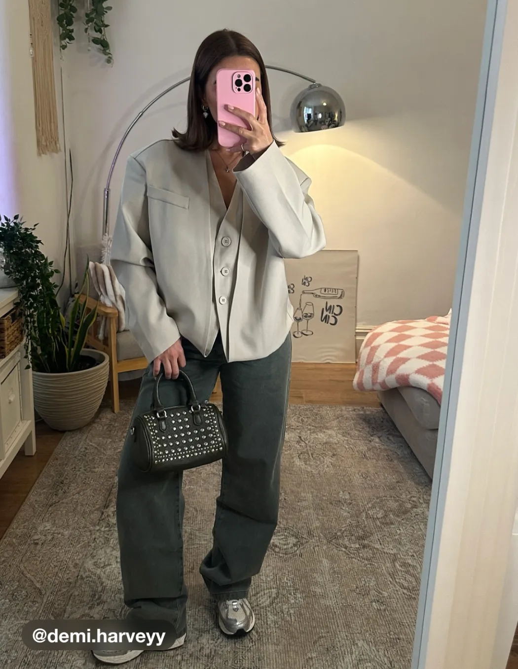 V-Ausschnitt Lagenlook Blazer