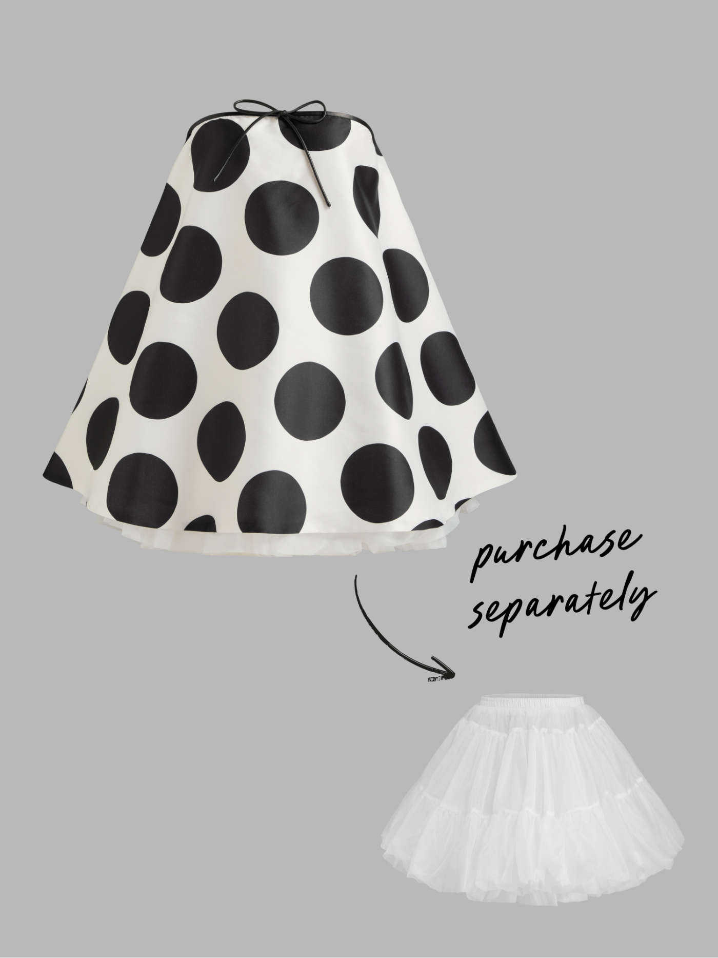 Bandeau Polka Dot Knotted Mini Dress