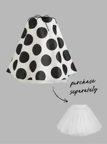 Bandeau-Polkadot-geknüpftes Mini-Kleid