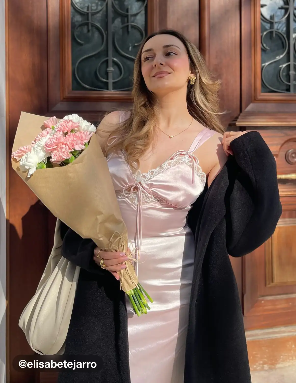 Wool-like Collar Solid Pocket Button Oversized Coat