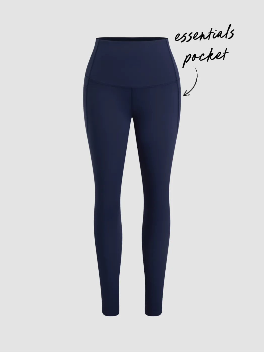 CIDERAIRY™ Mid Rise Solid Pocket Active Leggings