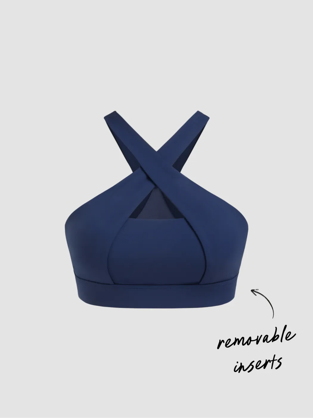 CIDERAIRY™ Solid Criss-Cross Active Bra With Removable Padding