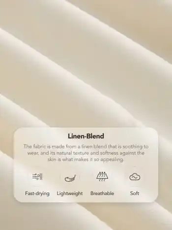 Linen-blend High Rise Pleated Wide Leg Trousers