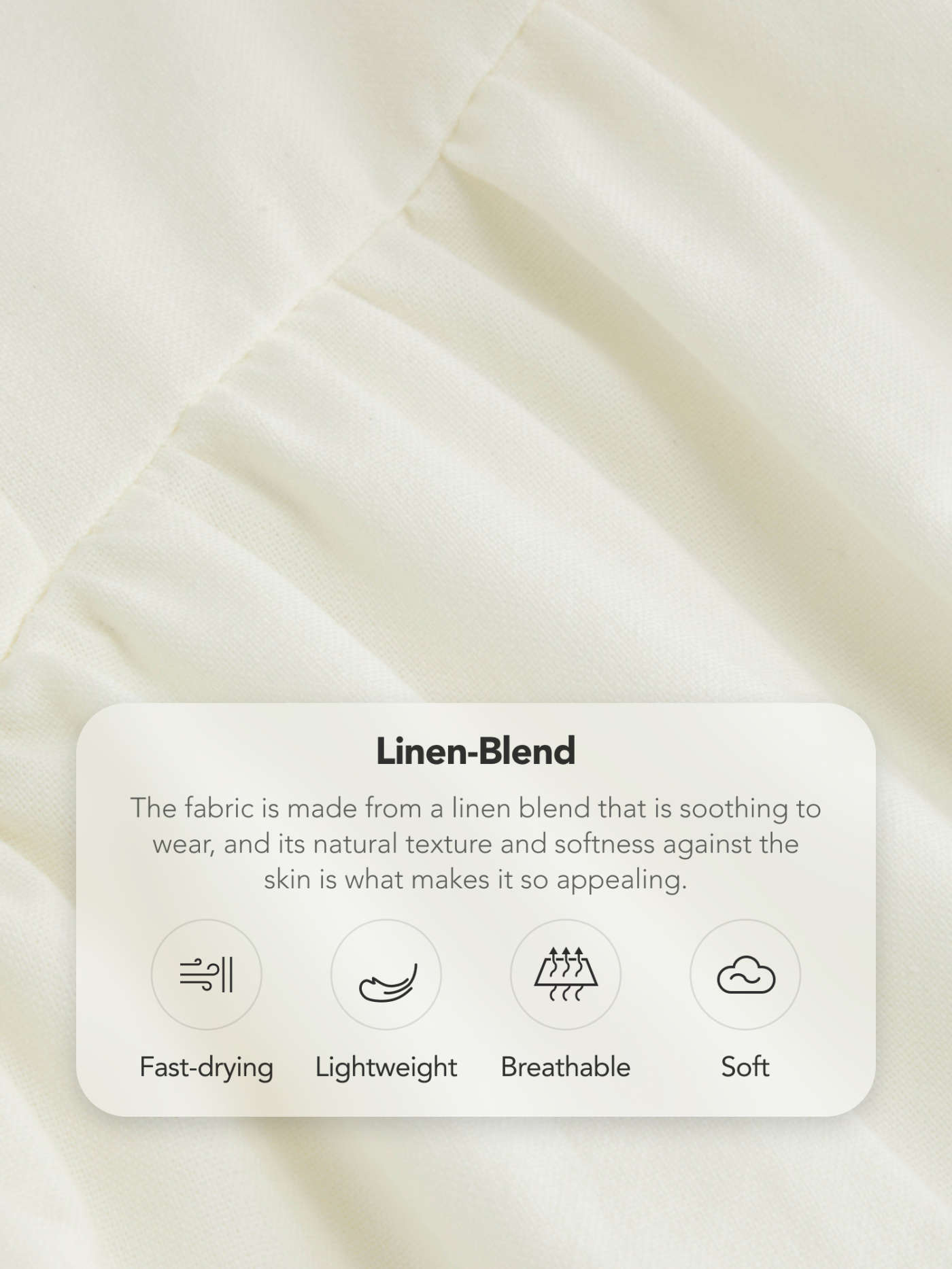 Linen-blend Square Neck Ruffle Midi Dress